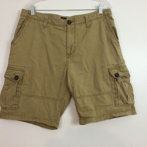 (M5) 2015 Aeropostale Men's Cargo Shorts Pants Size 34 Summer Stitch Bermuda - Picture 1 of 9